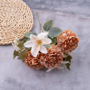 CL10503 Sztuczny bukiet kwiatów Kamelia Wysokiej jakości dekoracje ślubne