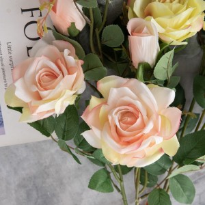 DY1-5719 fleur artificielle Rose vente directe d'usine centres de table de mariage