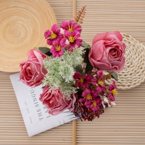 DY1-6486 Букет искусственных цветов Роза Прямая продажа с фабрики Свадебные поставки