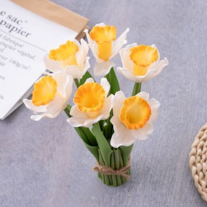 MW54503 ភួងផ្កាសិប្បនិម្មិត Daffodil ការរចនាថ្មី ការតុបតែងពិធីបុណ្យ