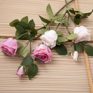 MW59608 Fiore artificiale rosa Decorazione di nozze realistica