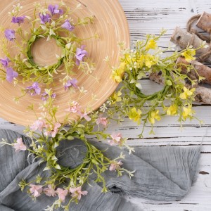 CL55515 Coroa de flores artificiais, flor de papel, decoração de casamento de jardim realista