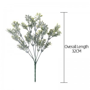 GF16295A พลาสติก Eucalyptus พืชประดิษฐ์ดอกไม้บ้านตกแต่งดอกไม้ใบ Arrangements หญ้าใบ