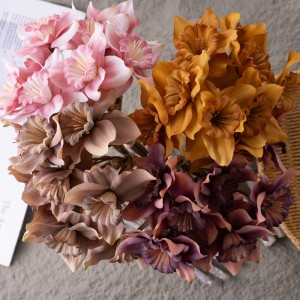 CL77521 Bouquet di fiori artificiali Narcisi Centri di matrimoniu di alta qualità