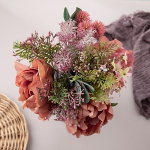 DY1-3864 Buchet de flori artificiale Bujor Design nou Cadou de Ziua Îndrăgostiților