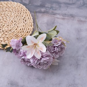 CL10503 Ram de flors artificials Camèlia Decoració de casament d'alta qualitat