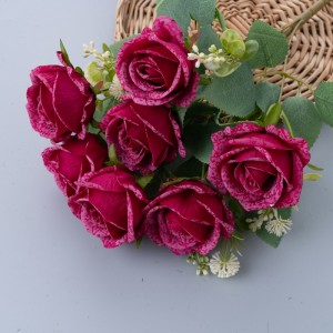 Bó hoa nhân tạo MW31504 Hoa hồng và cây trang trí phổ biến