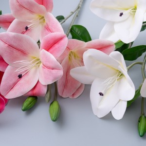 MW31512 ดอกไม้ประดิษฐ์ ดอกลิลลี่ ดอกไม้ประดับราคาถูก ของขวัญวันวาเลนไทน์