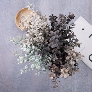 CL11549 Umetno cvetje, rastlinski listi, realistično cvetlično stensko ozadje