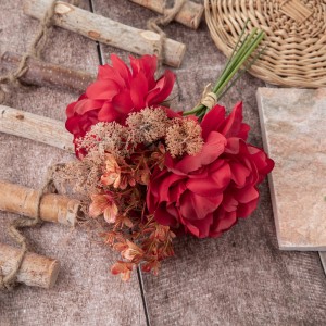 DY1-6157A مصنوعی پھولوں کا گلدستہ پیونی گرم فروخت ہونے والی شادی کی سجاوٹ