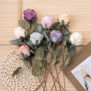 MW55732 Künstliche Blumenrose Großhandel für Hochzeitsdekorationen