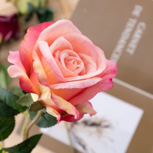 MW55735 Trandafir cu flori artificiale de vânzare fierbinte pentru decorare nuntă de grădină