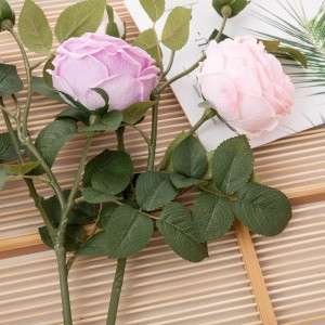 MW59605 atifisyèl flè Rose an gwo dekoratif flè ak plant yo