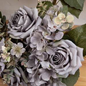 CL04504 Artificial Flower Bouquet Rose ຄຸນະພາບສູງ Backdrop Wall Flower