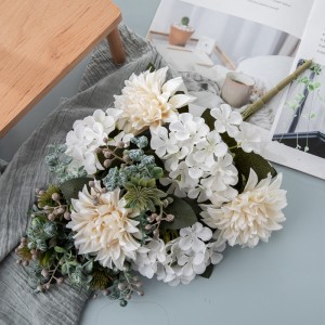 CL04506 Umelá kvetinová kytica Dahlia Predajná svadobná ponuka