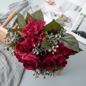 CL04513 Bouquet di fiori artificiali Rose Fiori e piante decorative popolari