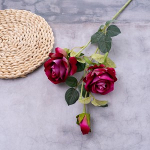 MW03501 פרח מלאכותי ורד סיטונאי אספקת חתונה