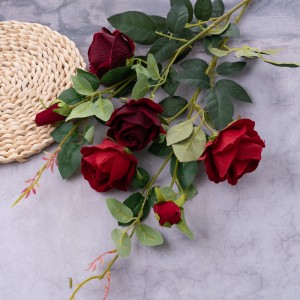 MW03506 Изкуствено цвете Роза Висококачествени сватбени централни елементи