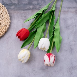 MW08520 Tulipa de flores artificiais decoração de casamento no atacado