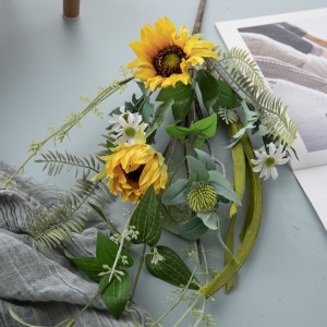 DY1-2026 Kunsmatige blomboeket Sonneblom Warmverkopende dekoratiewe blom