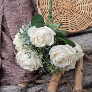 DY1-4473 Ramo de flores artificiales Rosa Flores de seda de alta calidade