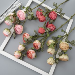 DY1-4479 Flores artificiales Ranunculus Centros de mesa populares para bodas
