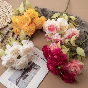 DY1-4595 Ramo de flores artificiales Ranunculus Suministro de boda realista