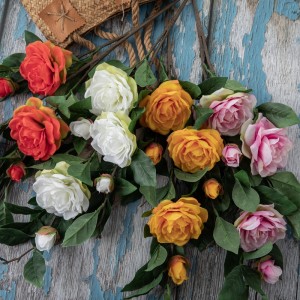 DY1-4621 گل مصنوعی کارخانه گل رز فروش مستقیم دکوراسیون مهمانی