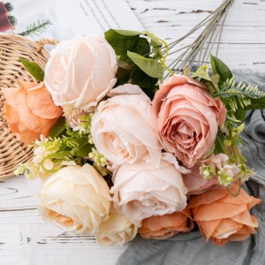 DY1-4978 Bouquet di fiori artificiali Rosa Centrotavola per matrimonio di alta qualità