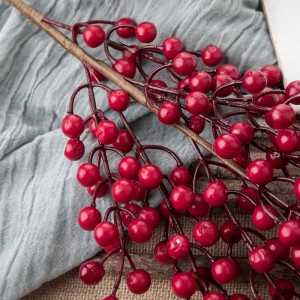 DY1-5477A ផ្កាសិប្បនិម្មិត Berry Christmas berries ការតុបតែងជប់លៀងថោក