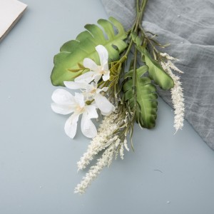 DY1-6078 Kunsmatige blomboeket Orgidee Realistiese blommuur agtergrond