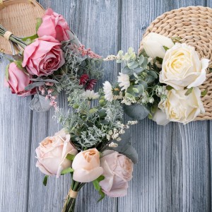 DY1-6405 Umělá květinová kytice růže Vysoce kvalitní dekorativní květina