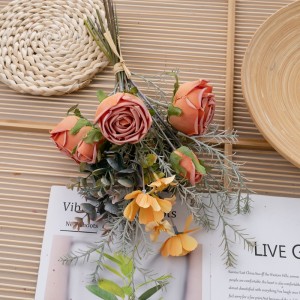 DY1-6413 Buket Bunga Buatan Mawar Desain Baru Dekorasi Pernikahan Taman