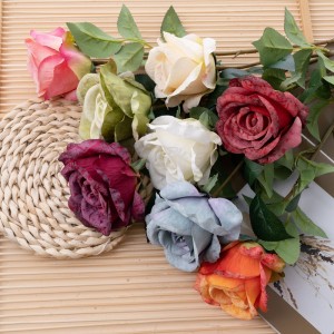 MW55735 Artificial Flower Rose အရောင်းရဆုံး ဥယျာဉ်မင်္ဂလာအလှဆင်ခြင်း။