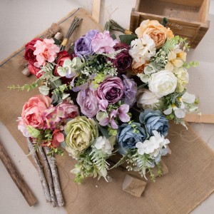 MW55742 Ramo de flores artificiales Centros de mesa populares para bodas