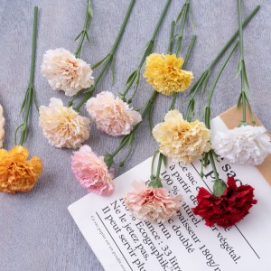 MW57501 Fiore decorativo di vendita diretta in fabbrica di garofani di fiori artificiali