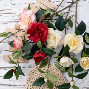 MW59616 Artipisyal na Bulaklak Rose Realistic Silk Flowers