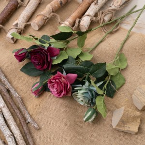 MW60501 Rosa de flors artificials Flors i plantes decoratives d'alta qualitat