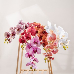 CL09001 인공 난초 줄기 리얼 터치 라텍스 호접란 가지 7 개의 대형 꽃잎 홈 오피스 장식을위한 인공 꽃