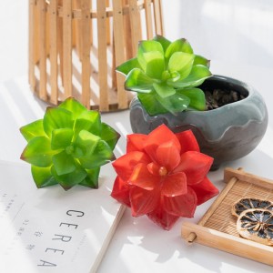 MW17685 Pearl Leaves ພືດທຽມ Mini Succulent Lotus Planter ສໍາລັບຕົບແຕ່ງ