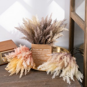 MW53002 Plastic Soft Rubber Multi-Colored Pine Needle Bunch Artificial Flower for Christmas Embellishing Home Garden Decoration