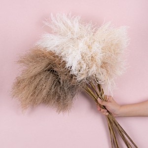 MW89004 Artificial Flower Reed Grass Faux Pampas Grass Whiskers for Wedding Flowers Home Table Boho Decor