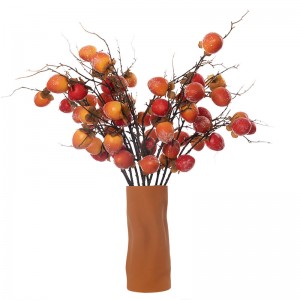 MW86001 Artificial Flower Berry Persimmon Wholesale Decorative Flower Festive Decorations