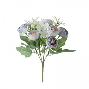 MW66826Bouquet de fleurs artificielles Rose fleur décorative de haute qualité