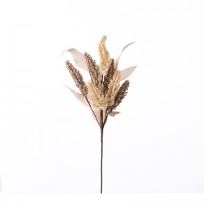 CL55534 Евтини празнични украси од трева од опашка од растение со вештачко цвеќе