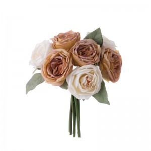 MW43501 Букет из искусственных цветов розы Дешевое украшение для вечеринки
