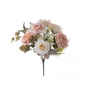 CL10501 Bukiet sztucznych kwiatów Róża Wysokiej jakości dekoracyjne kwiaty i rośliny