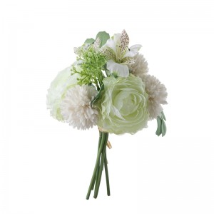 DY1-3281 Kunstig blomsterbukett Ranunculus Hotselgende bryllupsdekorasjon