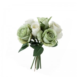 DY1-4549 कृत्रिम फुलांचा पुष्पगुच्छ गुलाब कारखाना थेट विक्री विवाह पुरवठा