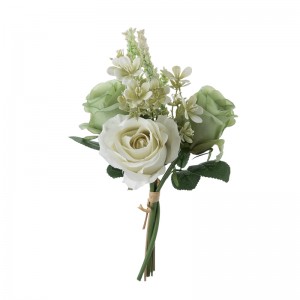 DY1-4550 Букет от изкуствени цветя Роза Популярна градинска сватбена украса